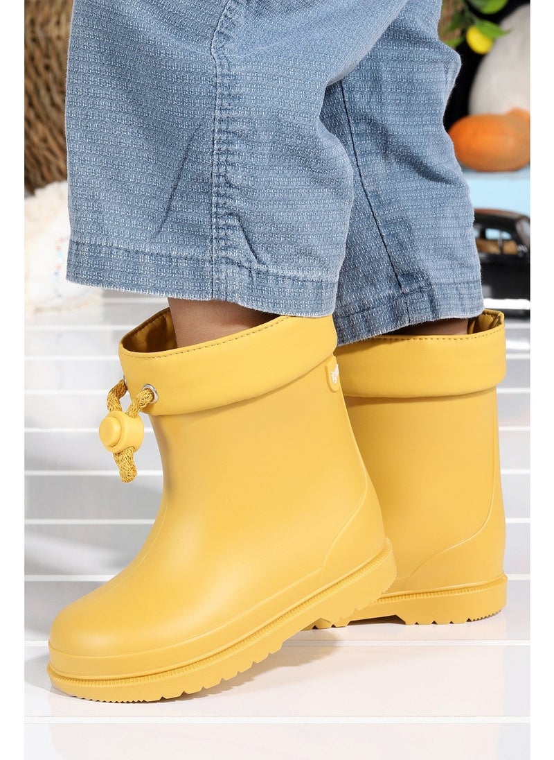 Igor - W10257 Bimbi Euri Girls/Boys Waterproof Rain Snow Boots Yellow - Image 1
