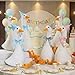 Blueweenly 6 Sets One Silly Goose Party Favor 118 Inch Plush Stuffed Animal Adopt a Goose Party Favor with Mini Hat Ribbon for Girl Boy Baby Shower 1st Birthday Decoration GiftColorfulCute Style - Image 2