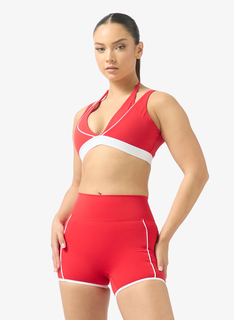 FRWD Contrast Trim Detail Sports Bra & Short Set - Image 3