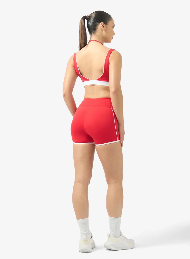 FRWD Contrast Trim Detail Sports Bra & Short Set
