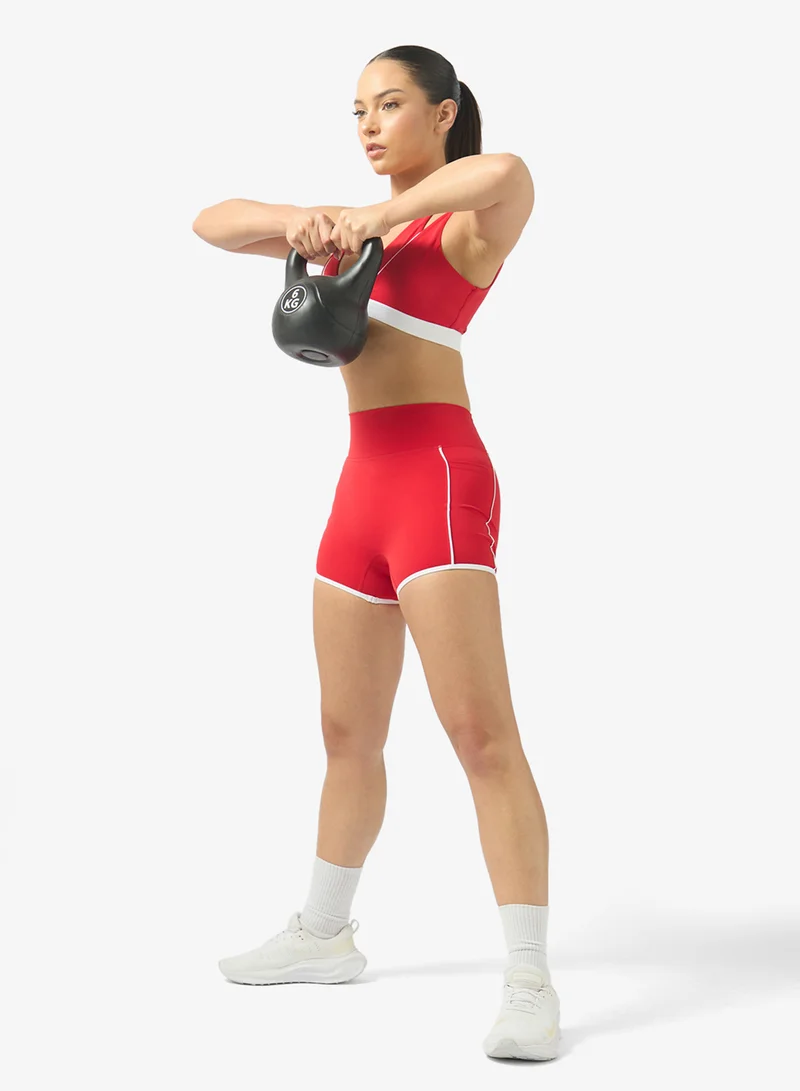 FRWD  Contrast Trim Detail Sports Bra & Short Set for Women | Best Price UAE
