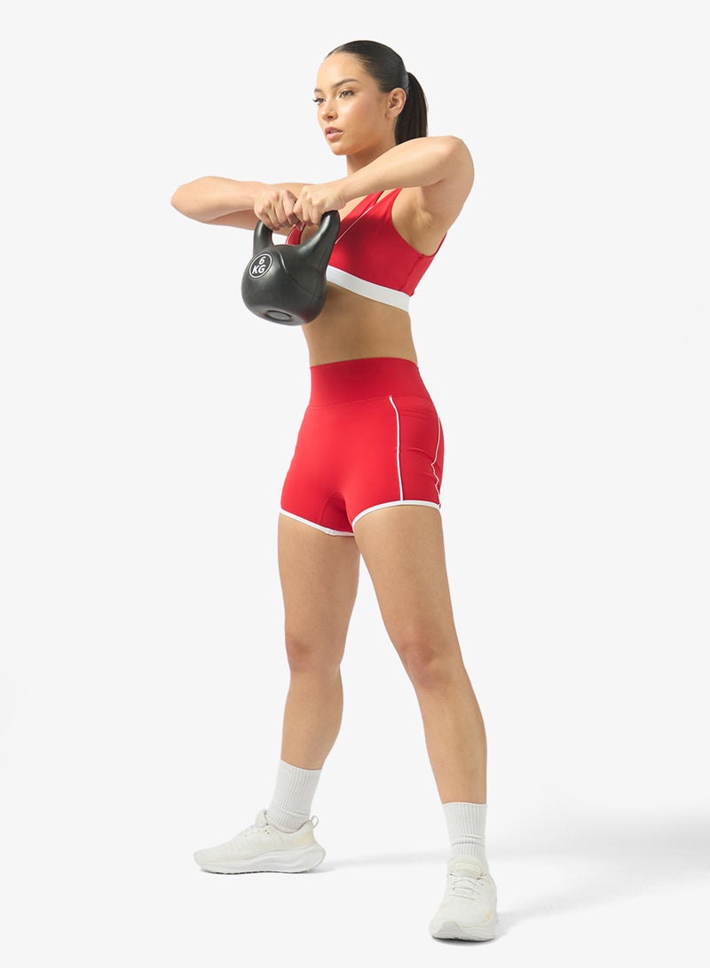 FRWD Contrast Trim Detail Sports Bra & Short Set - Image 5
