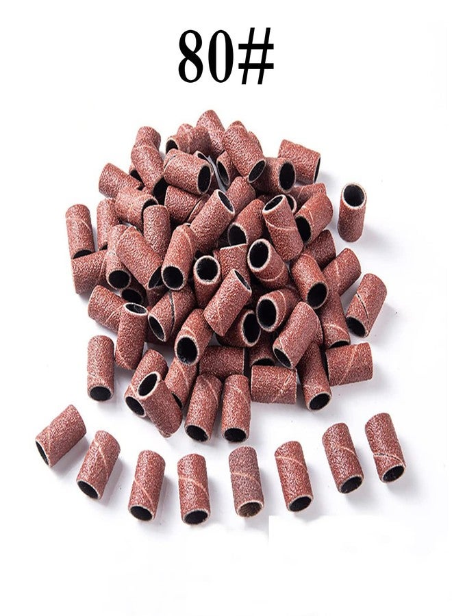 ENGERWALL Sanding Bands Nail Drill Bits 210 Pcs, Coarse Fine Grit Sand Set 80#120#180#, with One 3/32" Mandrel Bit, for Nail Drill Bits for Acrylic Nails, Manicures, and Pedicures Tools - Image 4