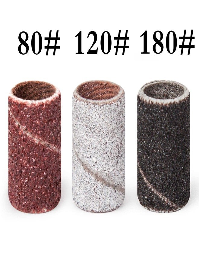 ENGERWALL Sanding Bands Nail Drill Bits 210 Pcs, Coarse Fine Grit Sand Set 80#120#180#, with One 3/32" Mandrel Bit, for Nail Drill Bits for Acrylic Nails, Manicures, and Pedicures Tools - Image 3