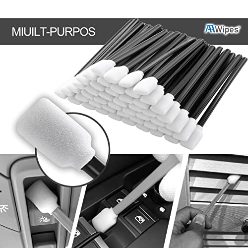 AAwipes Foam Swabs (200 pcs, 5.25", Black) - Lint Free Foam Tip Swab Cleanroom Sponge Stick Detailing Lab Swabs for Camera, Inkjet Printer, Optical Lens, Optical Equipment (C714BLK) - Image 4