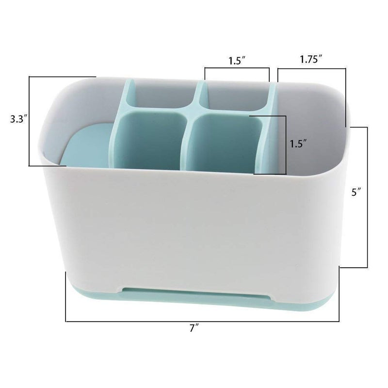 POPLEY Bathroom Toothbrush Holders Storage Organizer Caddy & Beautiful Design Stand (Large Size) Toothpaste Tube Container Box Shelves and Racks, Upgraded Holder(Multi Color) Pack of 1 - Image 2
