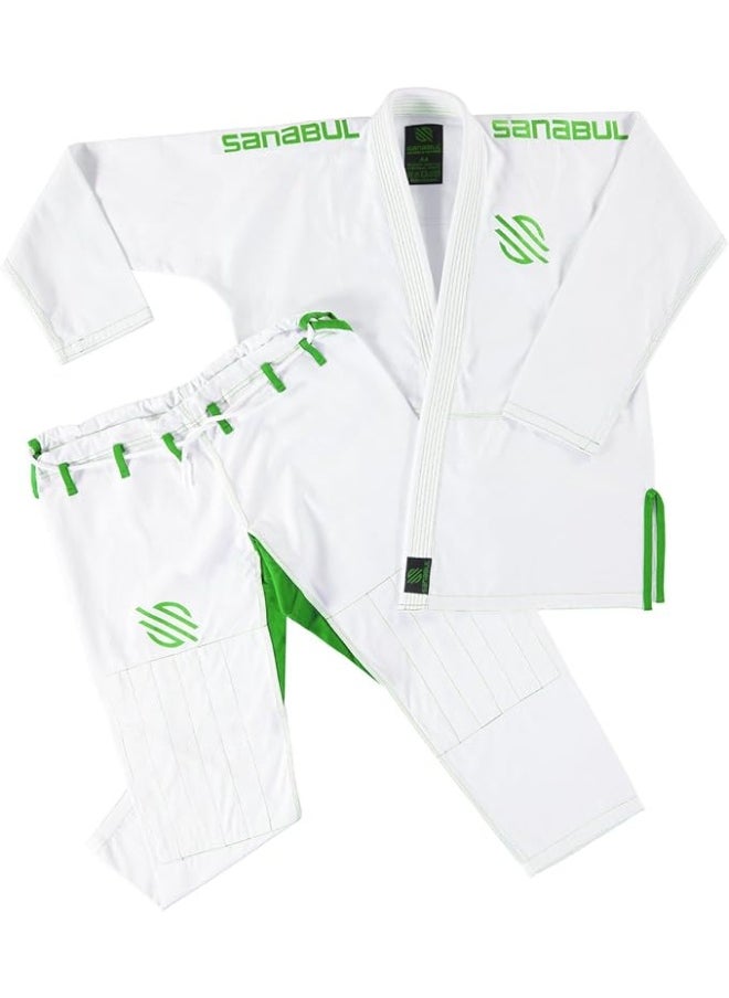 Sanabul  Sanabul Essential BJJ Gi for Women | Brazilian Jiu Jitsu Gi for Women | Lightweight Kimono, Preshrunk Fabric (White, W3)  - Image 2