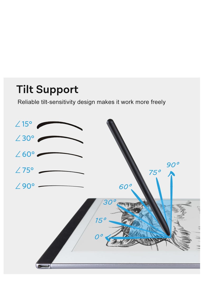 Replacement Marker Stylus Pen Tips for Remarkable 2 Tablet- Durable Titanium Alloy Metal Tip/Nibs, with Pressure Sensitivity and Tilt Support (2 PCS)
