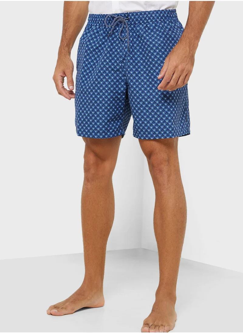 Hackett Drawstring Printed Shorts