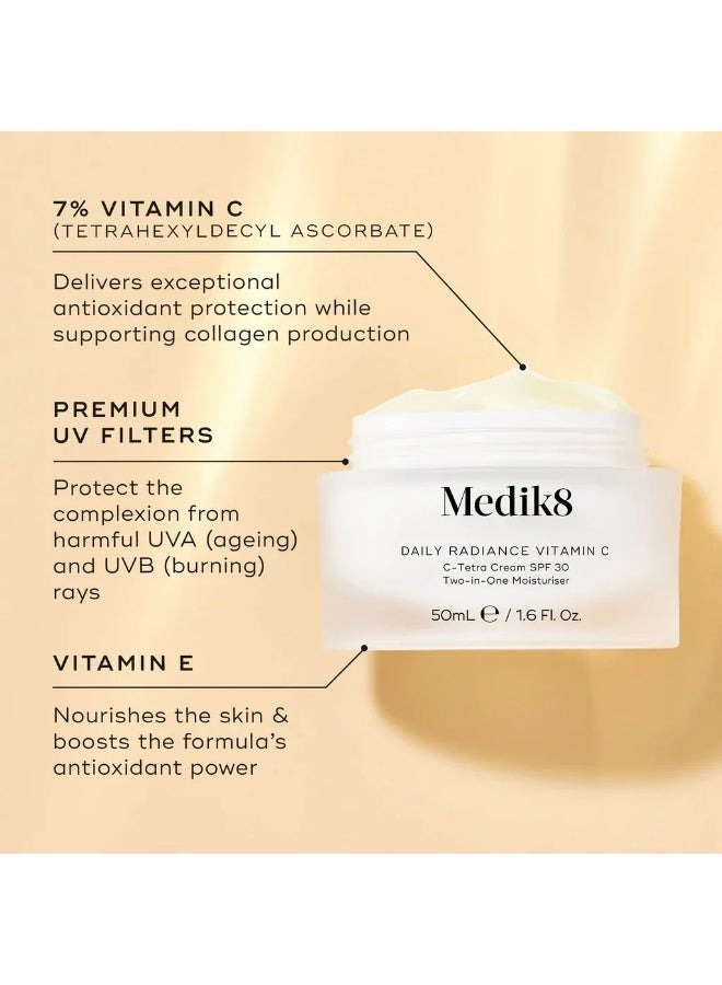 Medik8 Daily Radiance Vitamin C C-Tetra Cream SPF30 50ml - Image 2