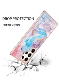 X-level Samsung Galaxy S24 Ultra Marble Case Cover with Anti-fingerprint Anti-drop Waterproof Comfortable Touch Feel back Cover Support Wireless Charging Camera Len Protector Phone Shell Accessories  - Image 5