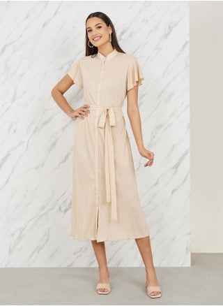 Belted Button-Down Dress - pzsku/Z739086A8CD9ED2AAD198Z/45/1746429486/1a0b8ec8-0352-48a8-b919-49ae35d17aa7