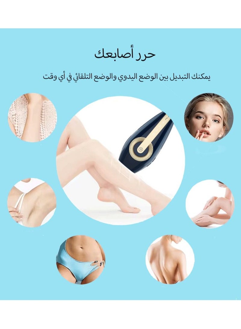 ملاي جهاز إزالة الشعر بالليزر T17، إزالة الشعر بالضوء النبضي IPL بدون ألم مع تقنية الاستشعار، جهاز إزالة الشعر المنزلي للوجه والظهر والساق والذراع وتحت الإبط وخط البيكيني، 500,000 ومضة، تبريد بالثلج - Image 5