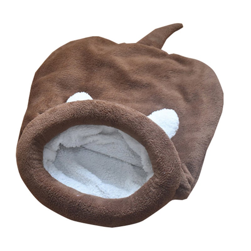 Pet Dog House Cat Warm Dog Cat Bed Lovely Pet Warm Mat Cushion Kennels Pet Supplies - Size (Coffee) - Image 3