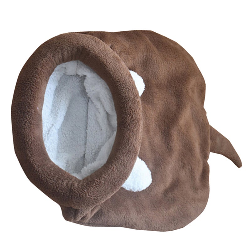Pet Dog House Cat Warm Dog Cat Bed Lovely Pet Warm Mat Cushion Kennels Pet Supplies - Size (Coffee) - Image 5