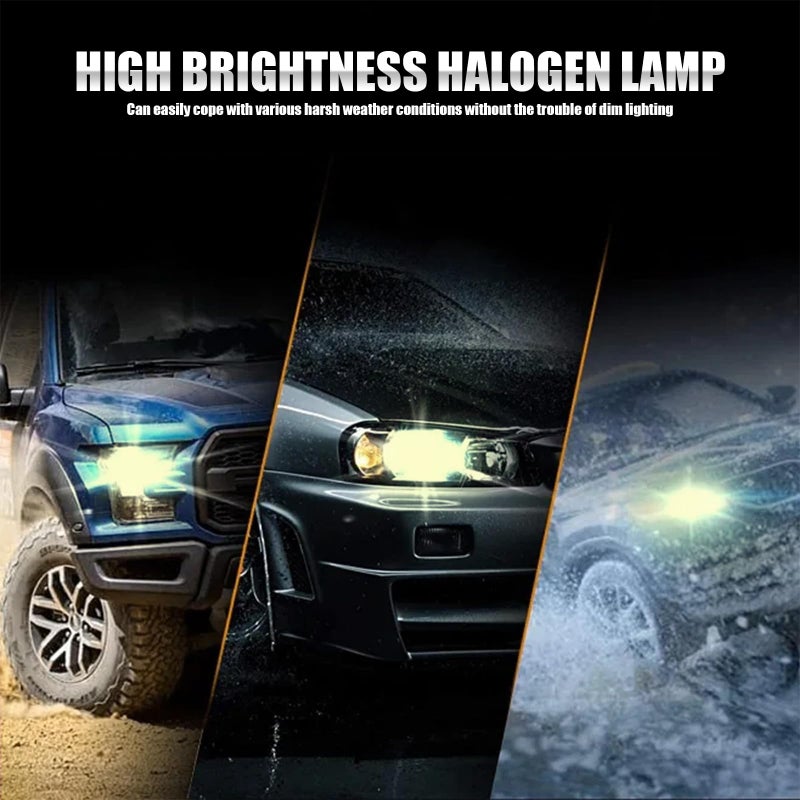 gunhunt 2 PCS Car H11-55W Halogen Bulb, 12V Quartz Lamp Beam Low/High Beam Fog Light Replace, All-in-one Plug and Play Lighting, Suitable for Replacement of Original H11 Bulb Model (Warm White Light) - Image 3