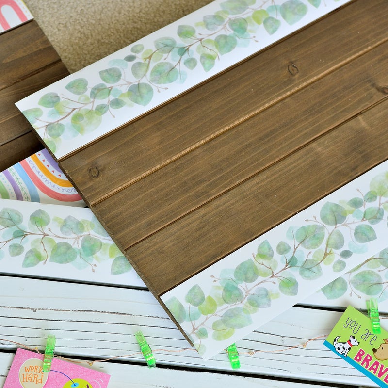 Youngever 52.5 ft Bulletin Board Borders for Classroom Decoration (Eucalyptus Design) - Image 2