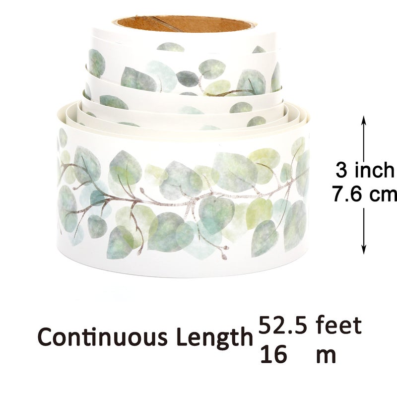 Youngever 52.5 ft Bulletin Board Borders for Classroom Decoration (Eucalyptus Design) - Image 4