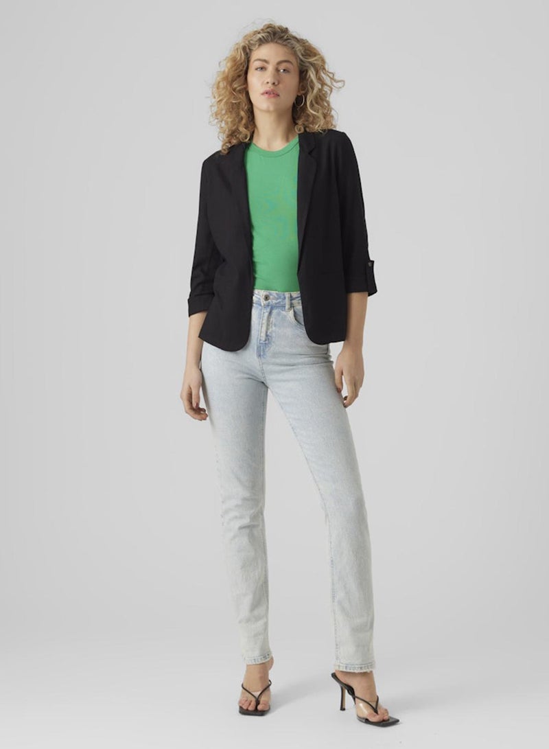 VERO MODA بليزر فضفاض Vmjesmilo 3/4 Wvn Noos - Image 3