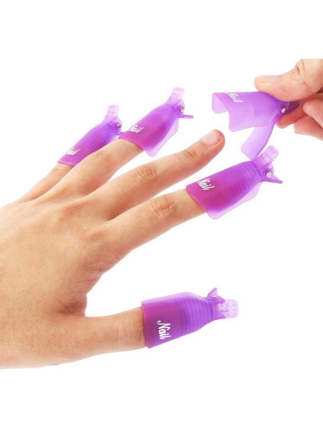 TsMADDTs Acrylic Nail Soak Off Clips Reusable Gel Nail Polish Remover Clips 30Pcs Nail Clips For Polish Removal Nail Remover Clips With Different Color (Pink Purple White) - Image 5