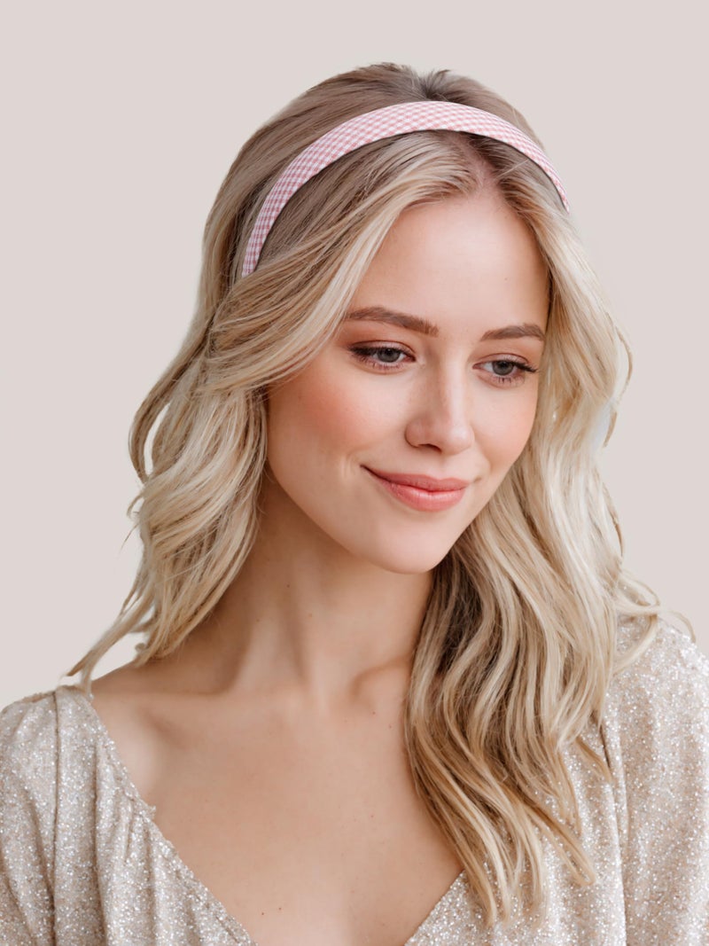 Sunolga 8 Pack Pink Headbands for Women Girls Non Slip Floral Padded Hairbands Cute Pearl Head bands Wide Headbands Trendy Hair Accessories - Image 4