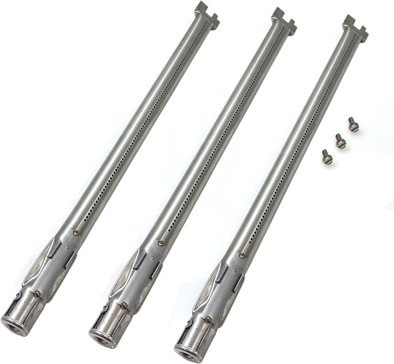 Direct Store Parts DA118 19.5" Stainless Steel Grill Burners for Weber 62752, Weber Genesis 300 Series (2011-2016), Genesis E310 E320 E330 S310 S320 S330 Gas Grills with Front Control Knob - Image 1