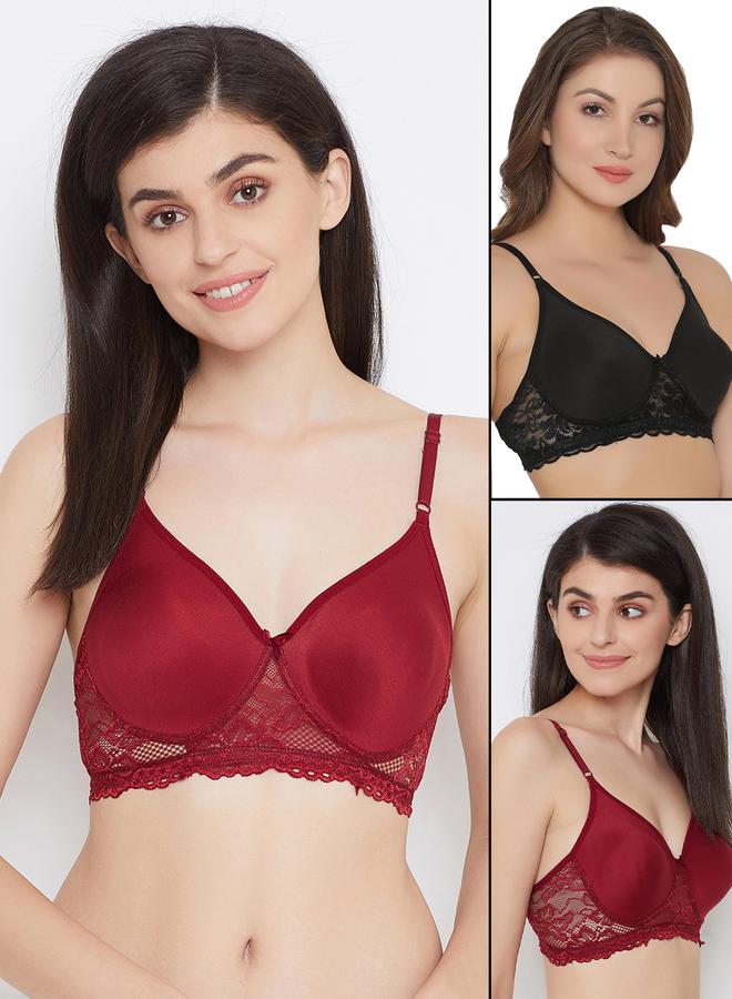 Clovia Set of 2 - Non-Padded Non-Wired Full Coverage Spacer Cup Bra - Image 1