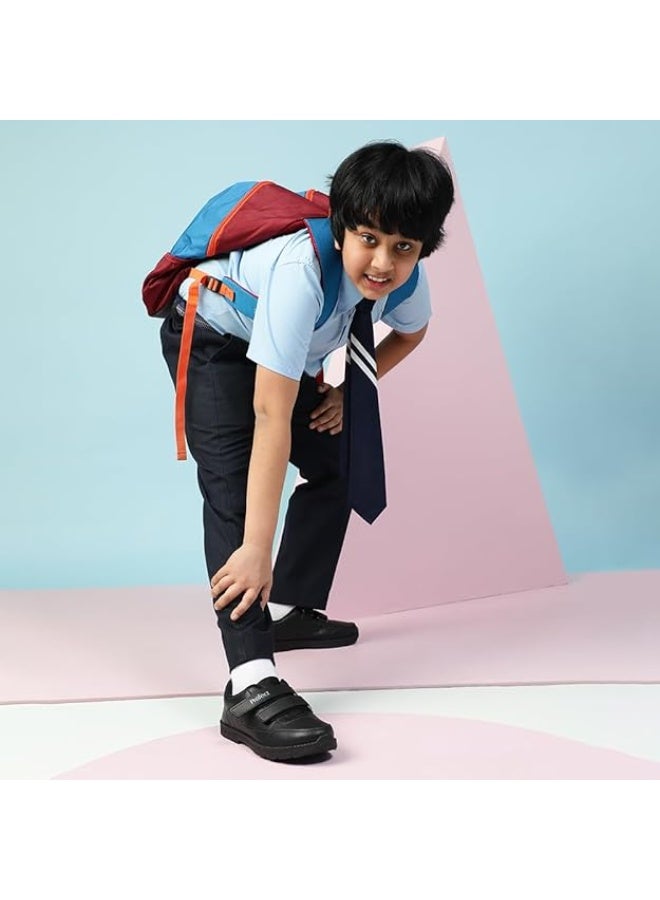 Liberty SCHOOLFUN Unisex School Uniform Shoes | PVC Sole School Shoes for Boys & Girls |Lightweight & Velcro School Shoes for Boys | School Shoes for Kids - Image 3
