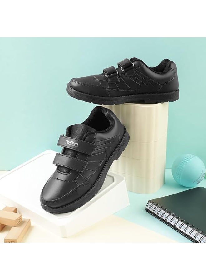 Liberty SCHOOLFUN Unisex School Uniform Shoes | PVC Sole School Shoes for Boys & Girls |Lightweight & Velcro School Shoes for Boys | School Shoes for Kids - Image 4
