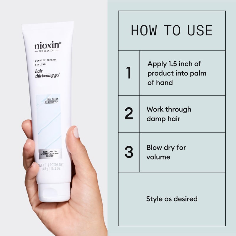 Nioxin Density Defend Hair Thickening Gel | For Volumizing and Fuller Hair| No Stickiness or Stiffness | 5.1 Fl Oz - Image 5