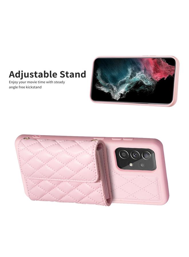 S-TOP Case For Samsung Galaxy A52 4G / 5G Horizontal Wallet Rhombic Leather Phone Case - Image 5