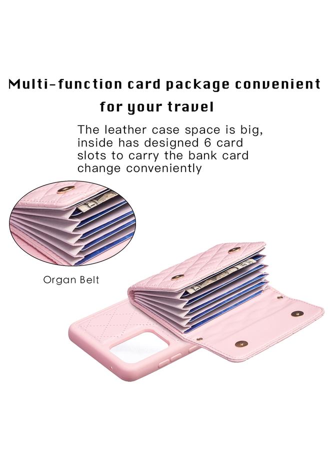 S-TOP Case For Samsung Galaxy A52 4G / 5G Horizontal Wallet Rhombic Leather Phone Case - Image 4