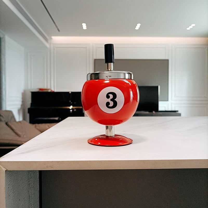 Fashionable And Personalized Ashtray Large Size With Lid Creative Cigarette Cup Windproof Bar Ktv Billiards Living Room Internet Cafe Ashtray - Image 3