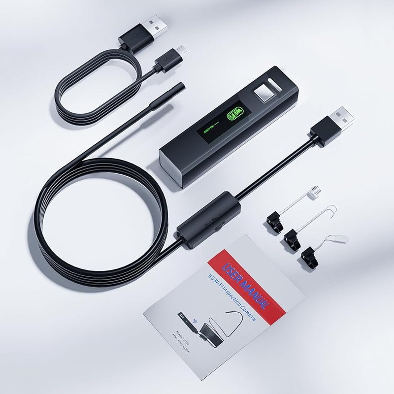 3 5m Endoscope Camera With 8 LED Light Borescope Inspection For Cellphone PC - Image 5