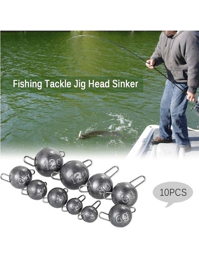 10-Piece Fishing Tackle Jig Head Sinker 2/4/6/8/12grams - pzsku/Z73910F72705FA4909067Z/45/_/1721441103/51becef4-d8bc-4d1e-b371-d048e0eae3e8