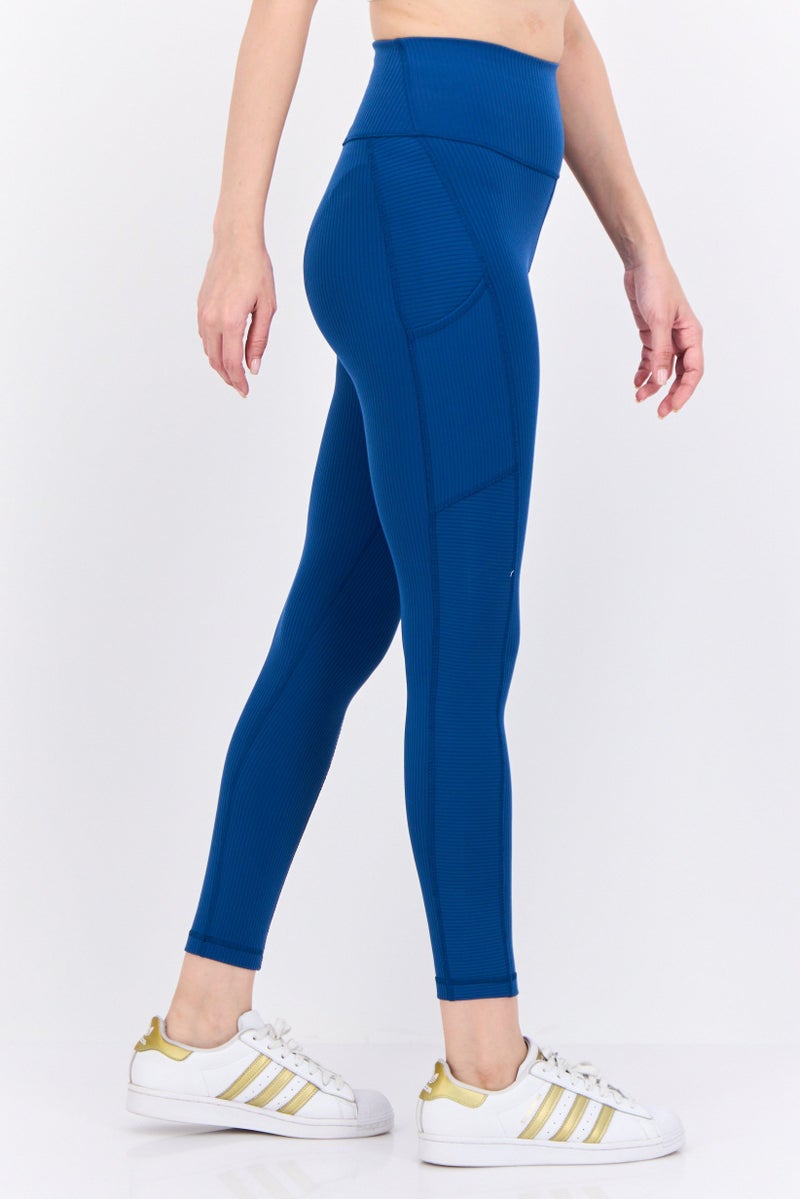 Adidas ليغينغز يوغا ضيقة للنساء، أزرق فواتح - Image 2