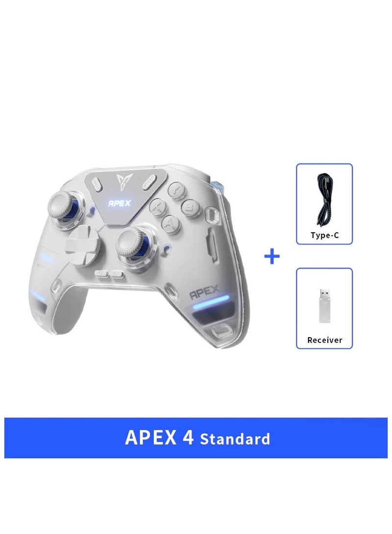 FlyDigi APEX 4 Elite PC Controller Force Feedback Trigger Force-Adjustable Alloy Joystick Full-Color LCD Display 1500mAh 1000hz Report Rate Stereo Vibration PC/NS/TV/Android/Laptop - Image 1