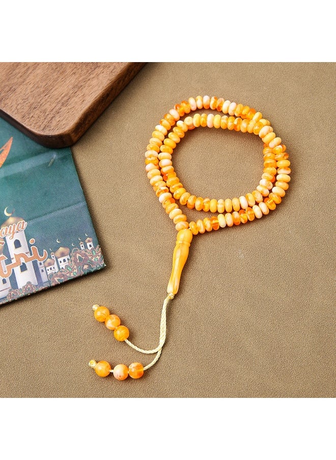 NIBEMINENT 99 Muslim Prayer Beads Red/7mm 