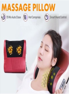 Generic Relax Massage Cushion 20Rollers Warm Neck Shoulder Cervical Back Waist Body Massage Pillow  - Image 3