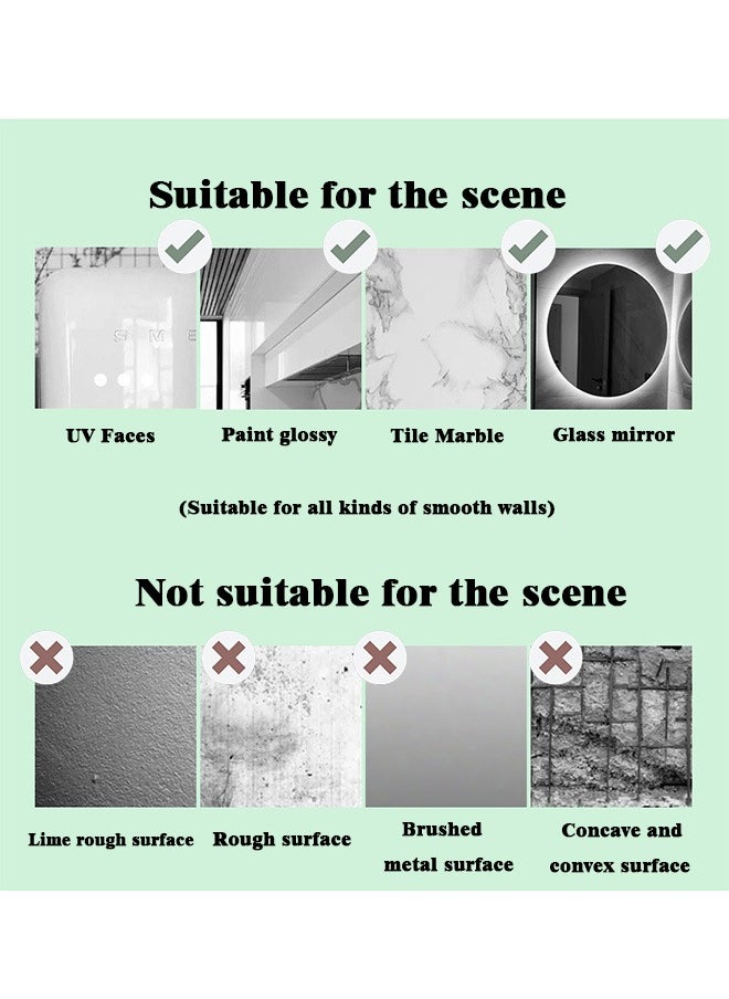 Ssovi Suction Cup Multifunctional Storage Rack For Home Kitchen Bathroom Toilet Row Suction Cup Mop Clip Without Punching.  - Image 5