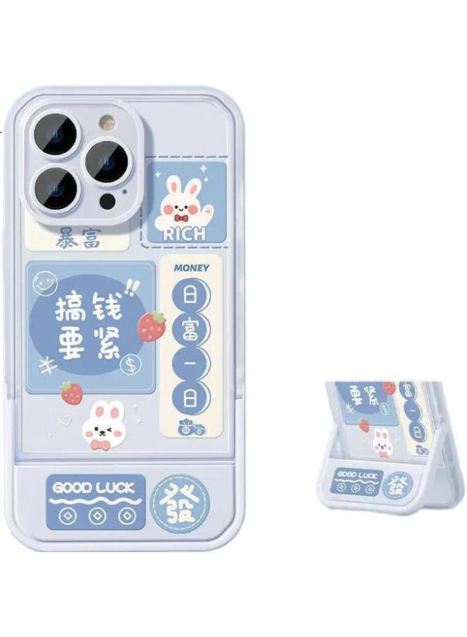 Jiang Ming Jiangming Suitable For 15Promax Phone Case Apple 15Promax Protective Cover With Hidden Stand Soft Shell Full Coverage Anti-Drop Hole Positioning Accurate Cute Fresh - Image 1