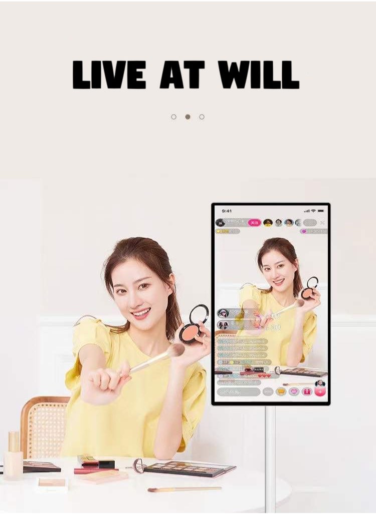 24-Inch Portable TV with Adjustable Floor Touch Screen Smart TV | 360° Rotating Screen | Android system  | 8+128G