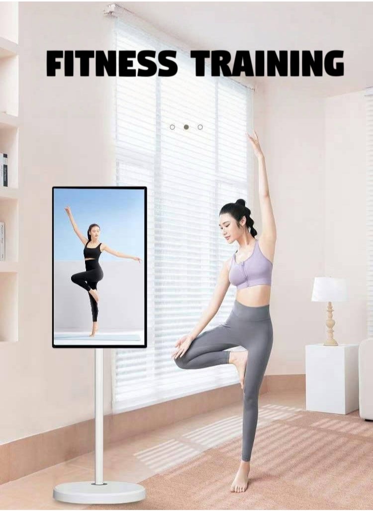 24-Inch Portable TV with Adjustable Floor Touch Screen Smart TV | 360° Rotating Screen | Android system  | 8+128G