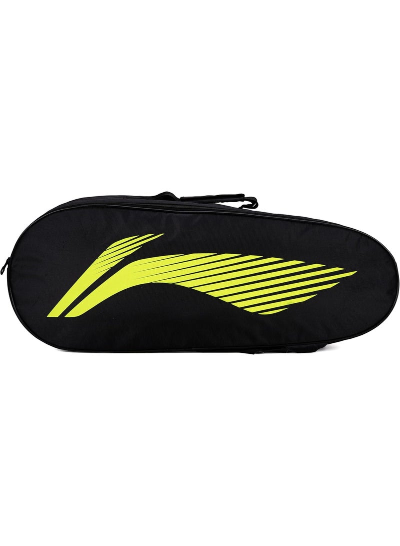 Li-Ning Li-Ning Hot Shot Triple Zipper Polyester Badminton Kit Bag (Black/DK Barney) - Image 2