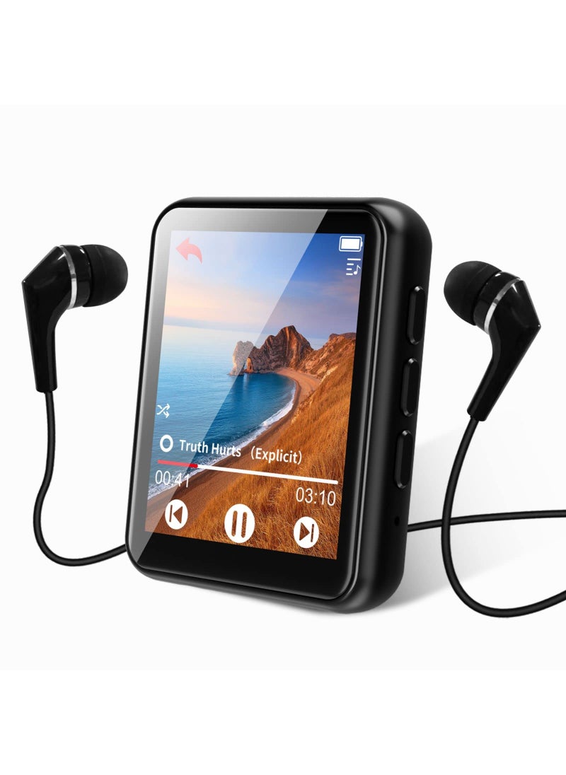 JOLIKE 64GB MP3 Player Bluetooth 5.3 Touch Screen Music Player Portable mp3 Player with Speakers high Fidelity Lossless Sound Quality mp3 FM Radio Recording e-Book MP3 Player Support (128GB)  - Image 1