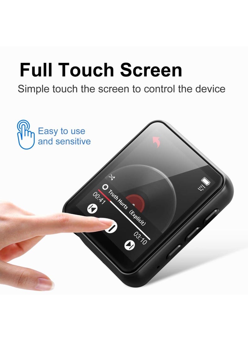 JOLIKE 64GB MP3 Player Bluetooth 5.3 Touch Screen Music Player Portable mp3 Player with Speakers high Fidelity Lossless Sound Quality mp3 FM Radio Recording e-Book MP3 Player Support (128GB)  - Image 4