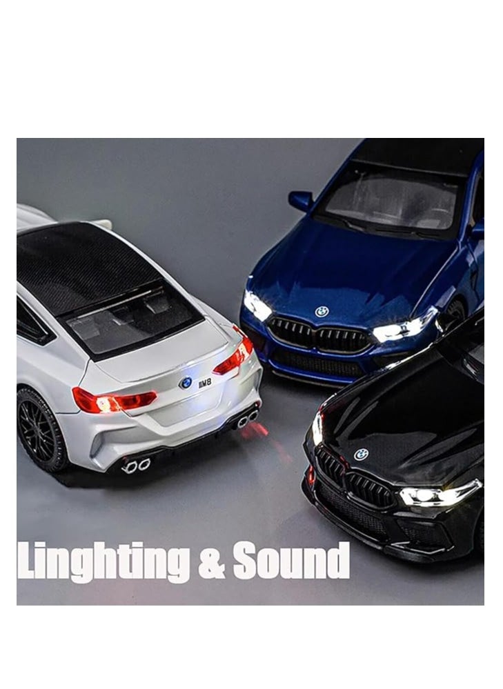 Toy Cars Compatible for BMW M8 Toys Car 1/32 Metal Model Car Collect car with Light and Sound Pull Back for Boys Children Age 3 + Year Old Festival Gift (Black) - pzsku/Z7391A5FEC109FD1EBE0DZ/45/_/1740591935/395a5e0b-74fe-4223-aa76-3956835fe0c5