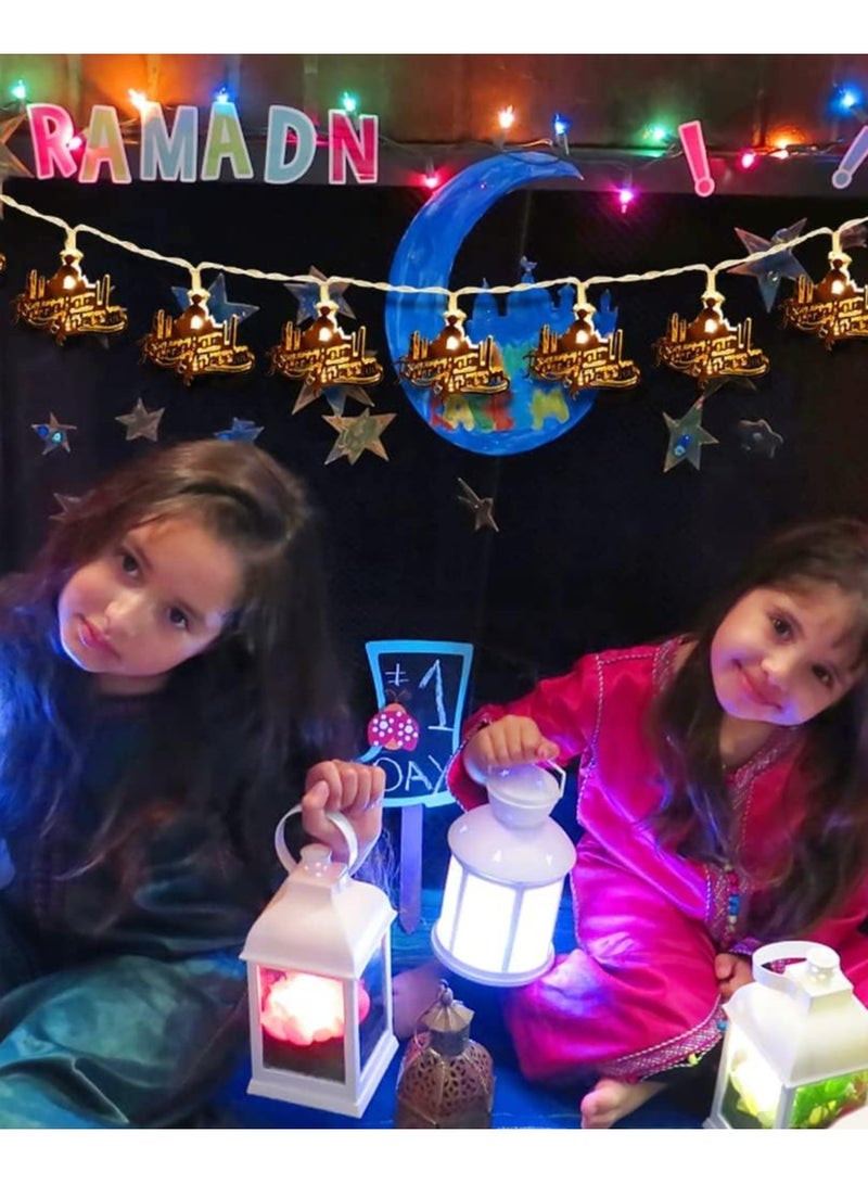 co arma Golden string lights suitable for Ramadan atmosphere, powered by AA battery - Image 2