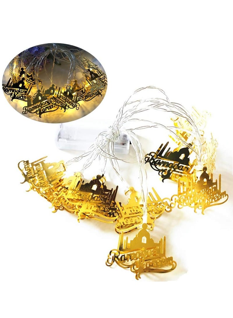 co arma Golden string lights suitable for Ramadan atmosphere, powered by AA battery - Image 5