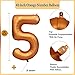 Yeodong 40 inch Orange Number Balloon Giant Foil Helium Balloons for 5th Birthday Party Decorations - Image 4